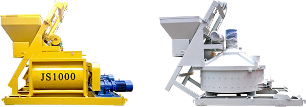 JS and planeryconcrete mixers