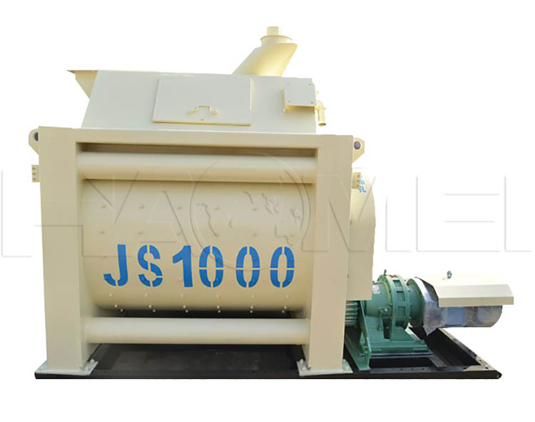 js 1000 twin shaft concrete mixer